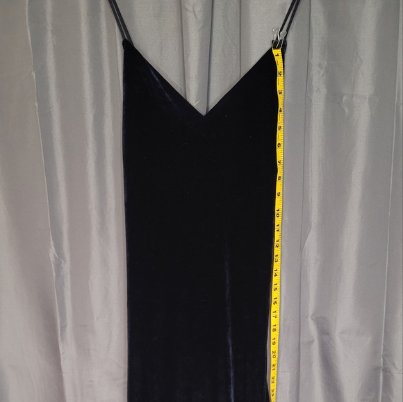 Bardot Cara Asymmetrical Dress Suede Blue Size Large - Picture 3 of 10